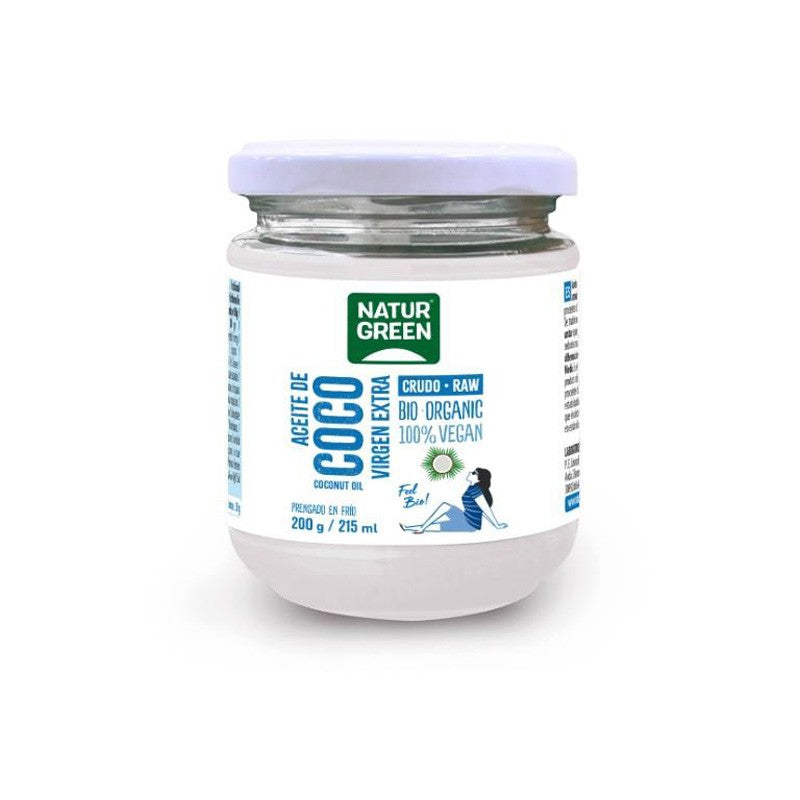 Aceite de coco virgen extra bio 215ml/200g Naturgreen