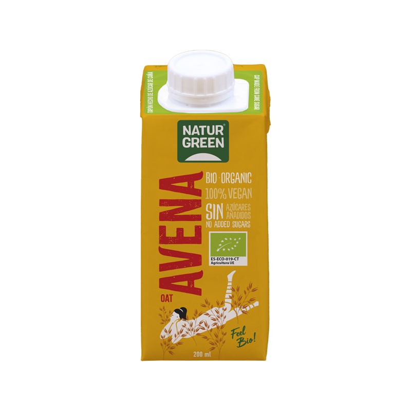 Bebida de avena con calcio bio 200ml Naturgreen