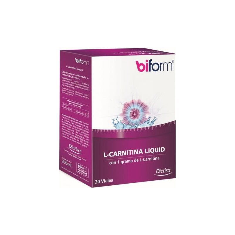 L CARNITINA LIQUIDA 1G 20 AMPOLLAS BIFORM – MíaNatur.es