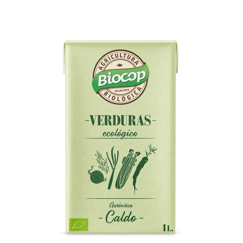 Caldo de Verduras autentico tetrabrik Bio 1L Biocop