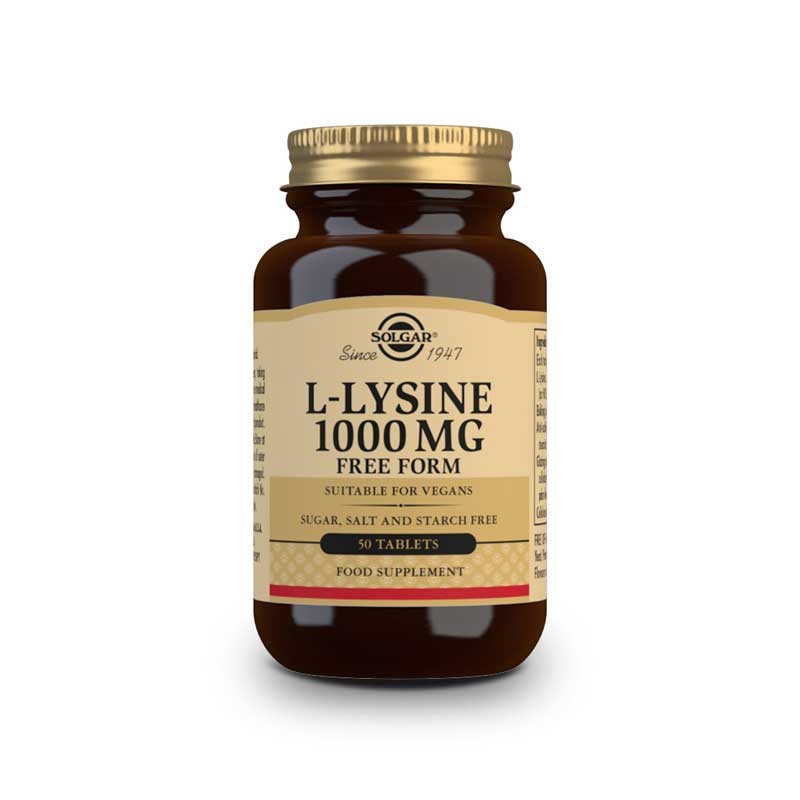L-Lisina 1000mg 50 comprimidos Solgar