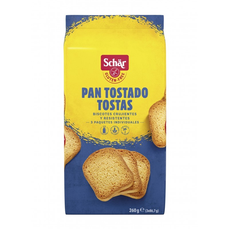 Pan tostado Tostas-Fette biscottate 260g Schar