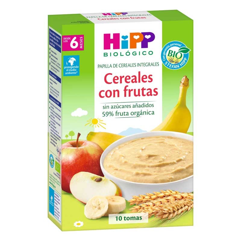 Papilla cereales integrales con frutas +6M Bio 250g Hipp