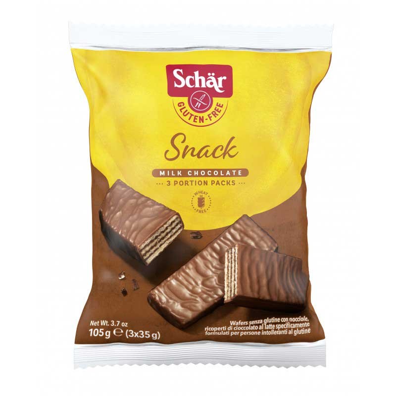 Snack barritas de chocolate 3x35g Schar