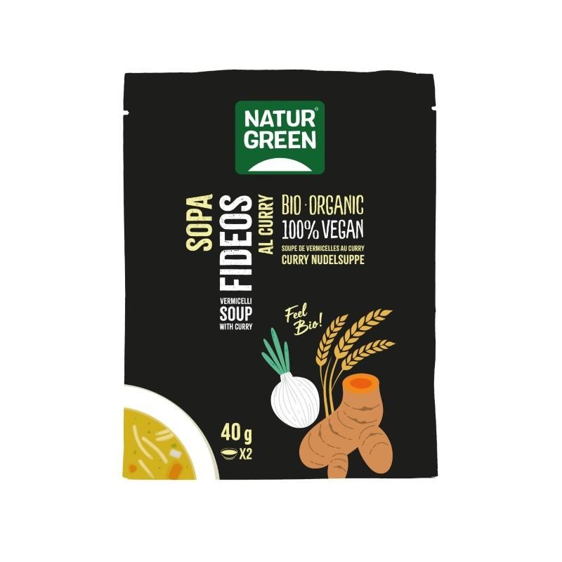 Sopa de fideos al Curry Bio sobre 40g NaturGreen