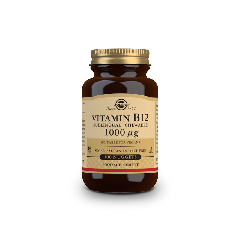 Vitamina B12 1000µg masticable 100 comprimidos Solgar