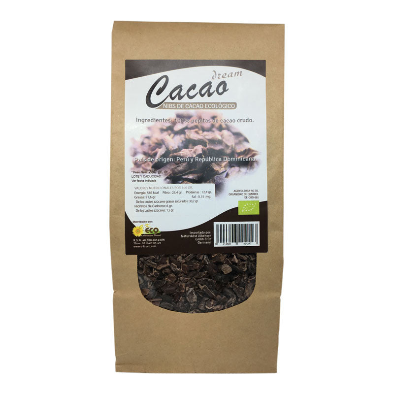 Cacao nibs (pepitas) bio 250 g Dream Foods