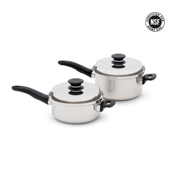 Conjunto de 2 cacerolas con tapa iCook™ (2 y 3 litros)