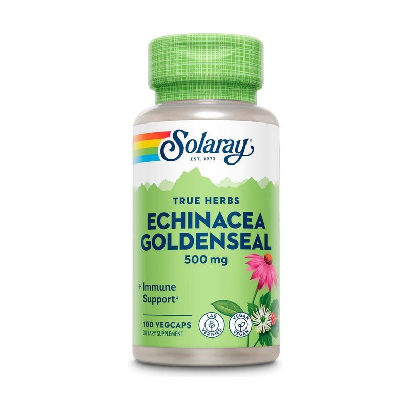Echinacea y raíz de sello de oro 100 Caps - SOLARAY
