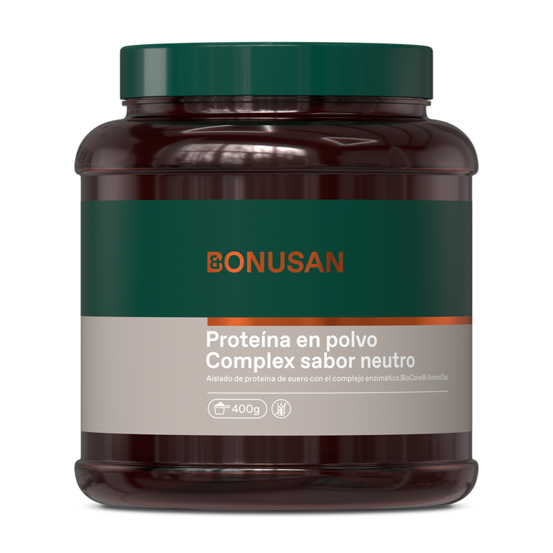 Proteína en polvo sabor neutro plus 400gr - BONUSAN