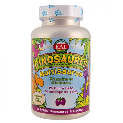 MULTISAURUS®- 60 DINOSAURIOS MASTICABLES. Sin Gluten. Apto Para Veganos.