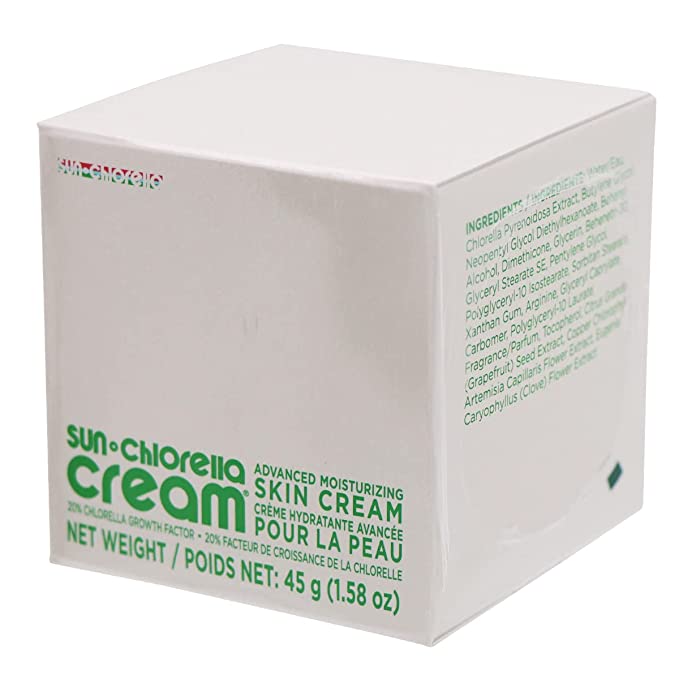 Sun Chlorella - Crema de cloro para el sol, enriquecida con vitaminas, hidratante y antienvejecimiento