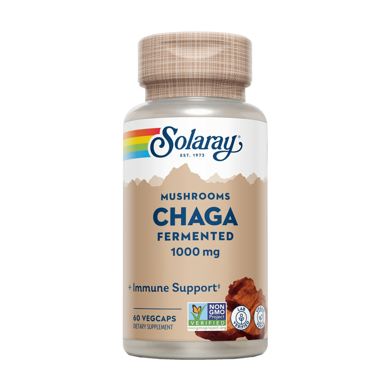 Chaga Fermentada 500mg Sin gluten 60 caps - SOLARAY