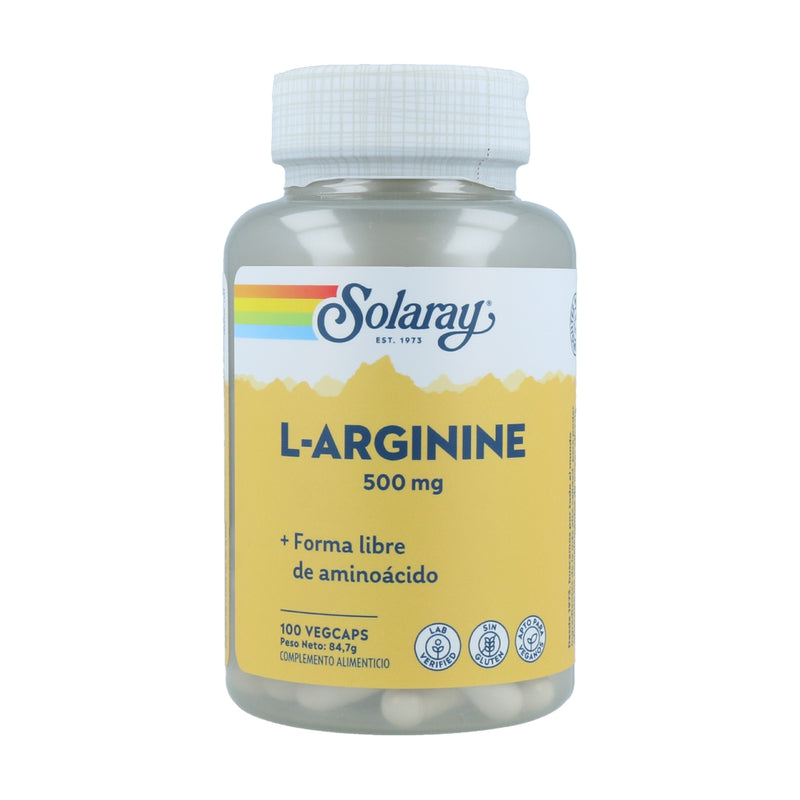 L-ARGININE 500 MG 100 CAP - SOLARAY
