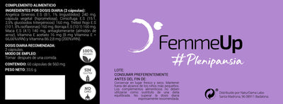 FemmeUp Plenipausia, mejora de sofocos, salud ósea y ánimo