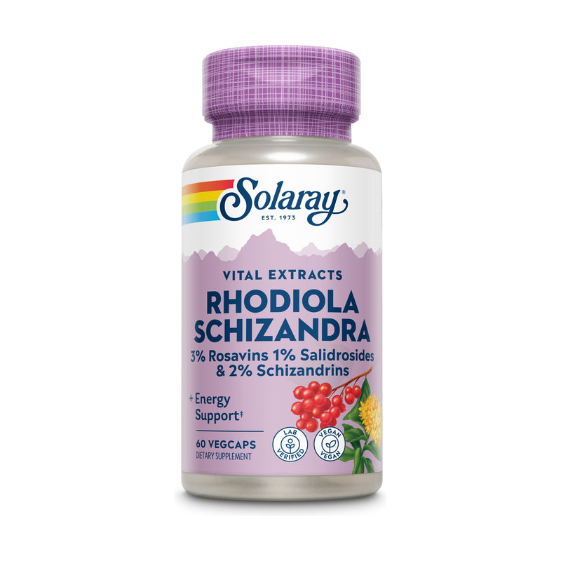 Rhodiola & Schizandra 60caps - SOLARAY