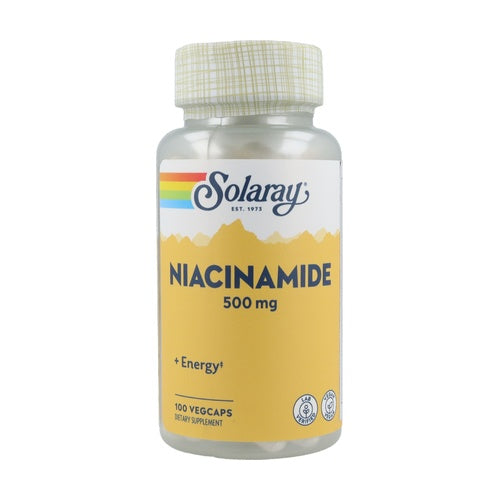 NIACINAMIDA 500 mg (no ruborizante)- 100Caps - SOLARAY