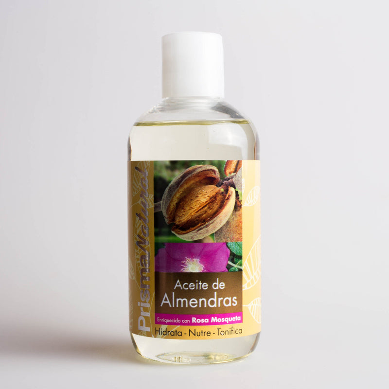 ACEITE DE ALMENDRAS DULCE + ROSA MOSQUETA 250ML - PRISMA NATURAL - masquedietasonline.com 
