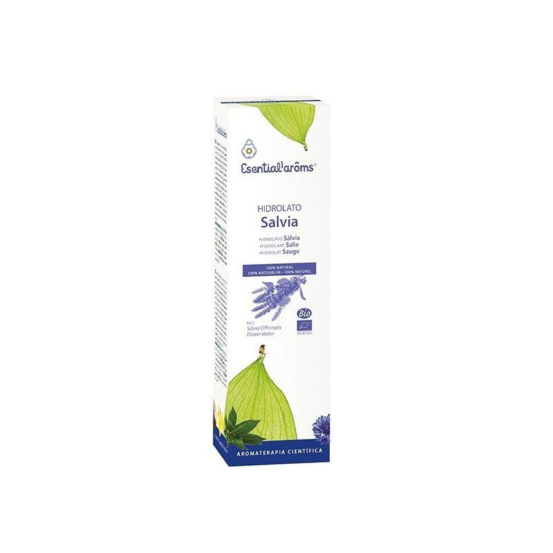 AGUA FLORAL DE SALVIA 100 ML - ESENTIAL AROMS - masquedietasonline.com 