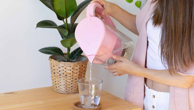 Jarra para alkalinizar e ionizar el agua  - Alkanatur Drops ROSA