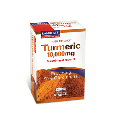 TURMERIC, CÚRCUMA 10.000mg. (95% DE CÚRCUMINA) 60 TAB - LAMBERTS - masquedietasonline.com 