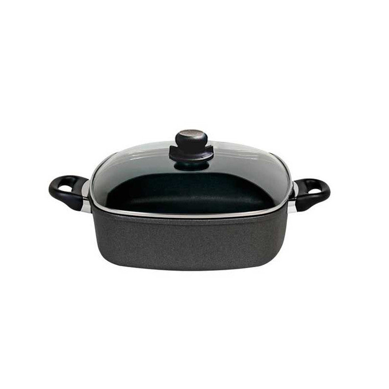 CAZUELA PARA INDUCCIÓN CUADRADA - SKK - masquedietasonline.com 