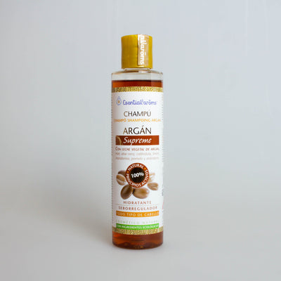 CHAMPÚ ARGÁN SUPREME 200ML - ESENTIAL AROMS - masquedietasonline.com 