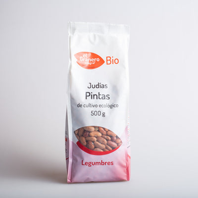 JUDIAS PINTAS ECOLOGICAS 500GR - EL GRANERO - masquedietasonline.com 