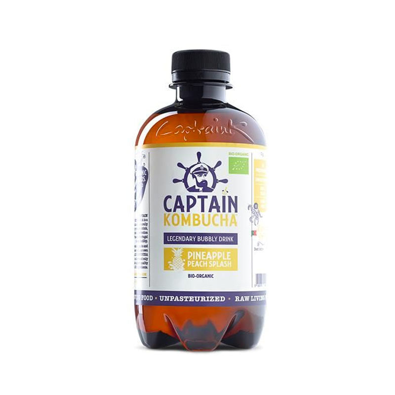 KOMBUCHA DE PIÑA BIO, 400 ml -  CAPTAIN KOMBUCHA
