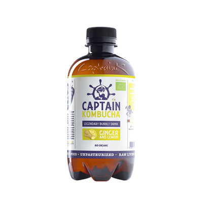 KOMBUCHA GENGIBRE Y LIMÓN, 400 ml -  CAPTAIN KOMBUCHA - masquedietasonline.com 