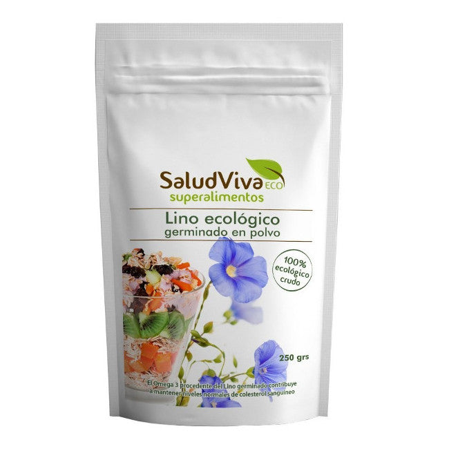 Lino Germinado Molido.  ECO, 250Gr - Salud Viva