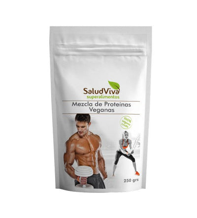 MEZCLA DE PROTEINAS VEGANAS ECO 250 G - SALUD VIVA - masquedietasonline.com 