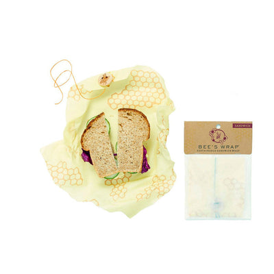 BEE'S WRAP ENVOLTORIO DE CERA DE ABEJA - SANDWICH, MODELO PANAL - masquedietasonline.com 