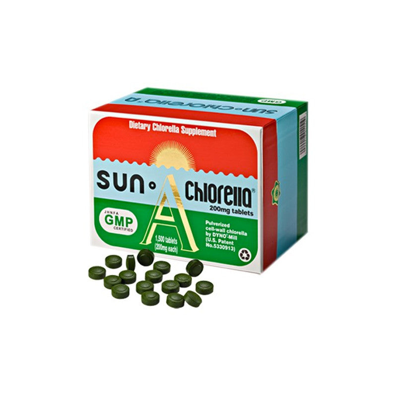 SUN CHLORELLA 1500 TAB 200MG - GMP - masquedietasonline.com 