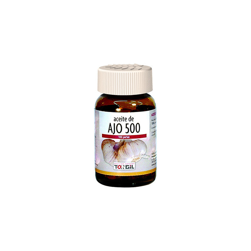 ACEITE DE AJO 500, 100 PERLAS - TONGIL - masquedietasonline.com 