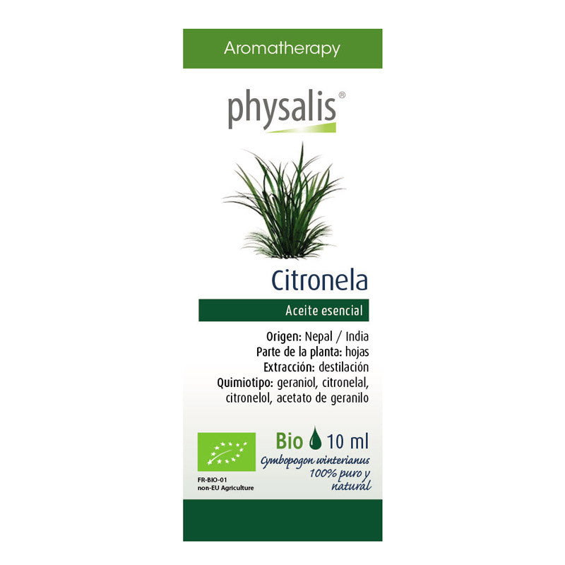 Aceite esencial de citronela bio 10 ml Physalis