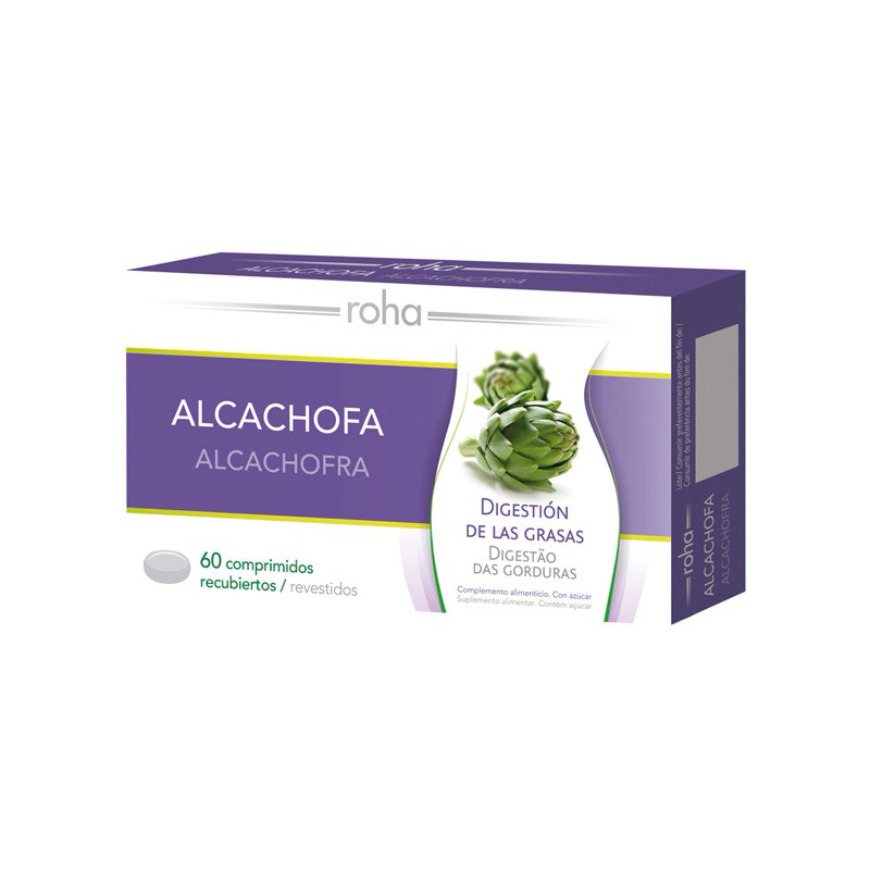 Alcachofa 60 grageas Roha