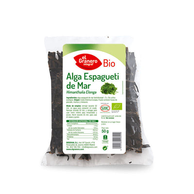 ALGA ESPAGUETI DE MAR BIO, 50 G - EL GRANERO - masquedietasonline.com 