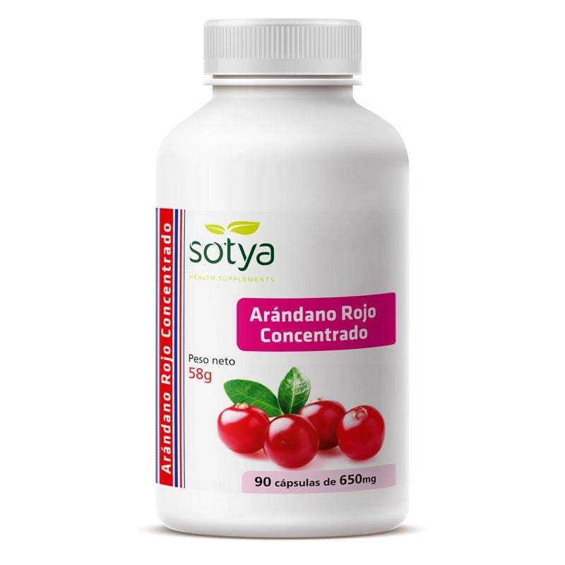 Arandano rojo concentrado 650mg 90 cápsulas Sotya