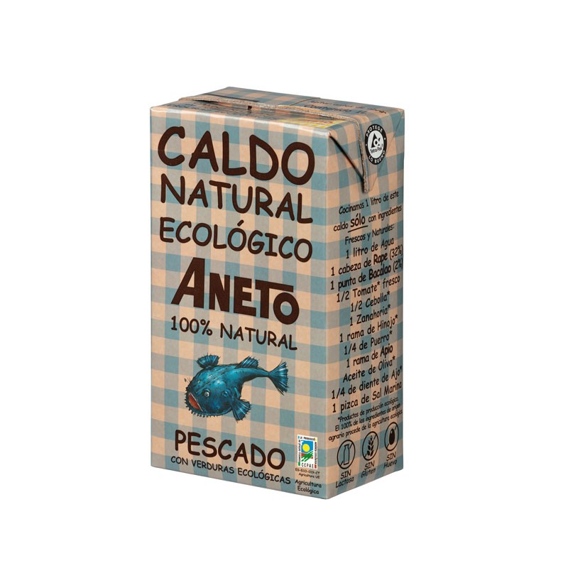 Caldo de Pescado con Verduras Bio 1L Aneto