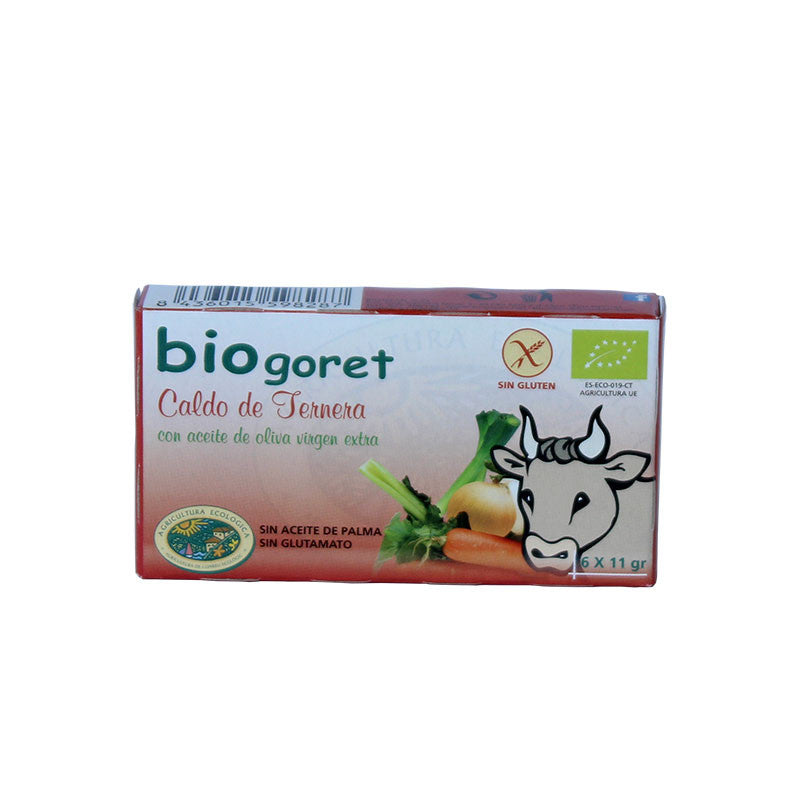 Caldo de ternera en cubitos bio 6x11g BioGoret