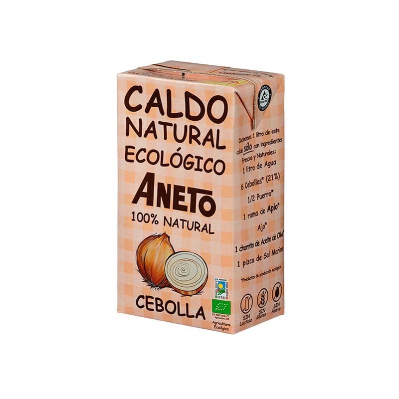 Caldo natural de cebolla Bio 1L Aneto