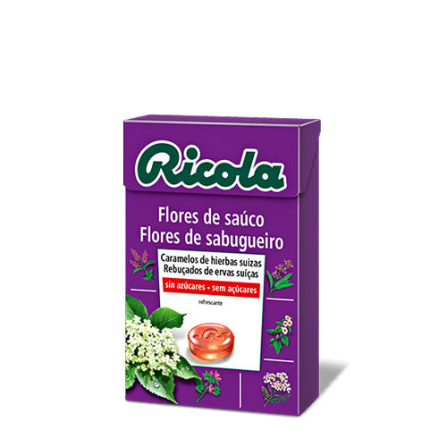 Caramelos de flor de sauco sin azucar 50 g Ricola