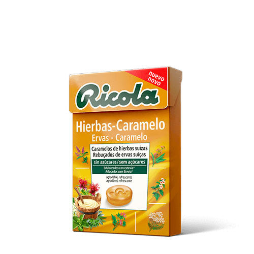Caramelos de hierbas caramelo sin azucar 50 g Ricola