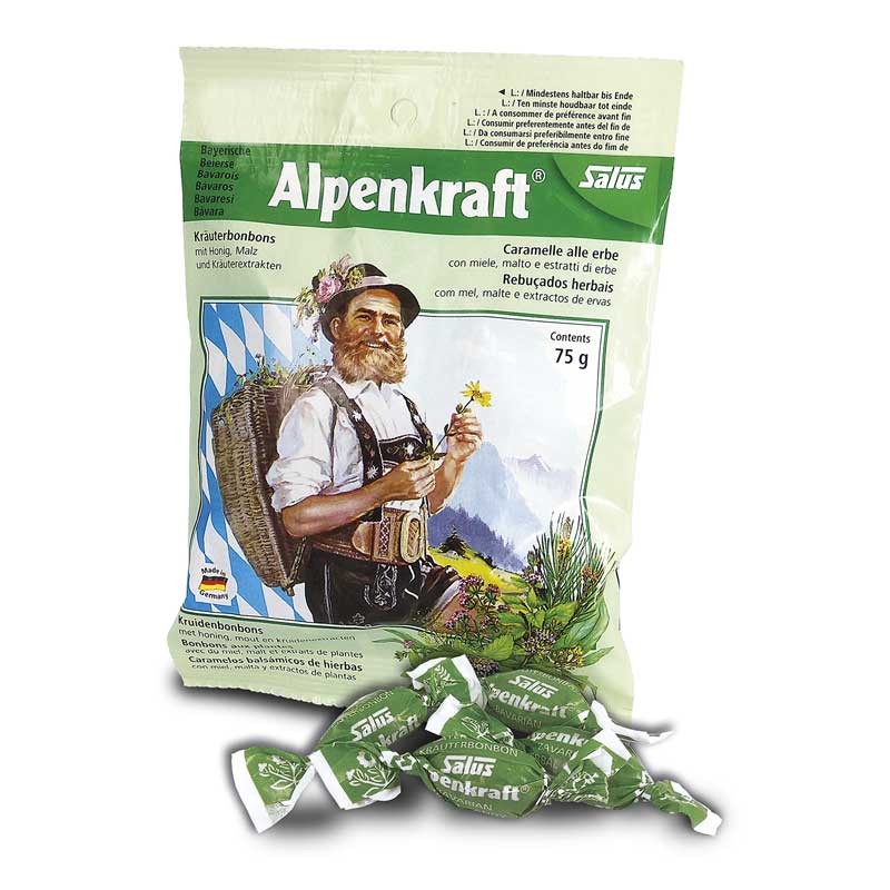 Caramelos herbales Alpenkraft bolsa 75g Salus