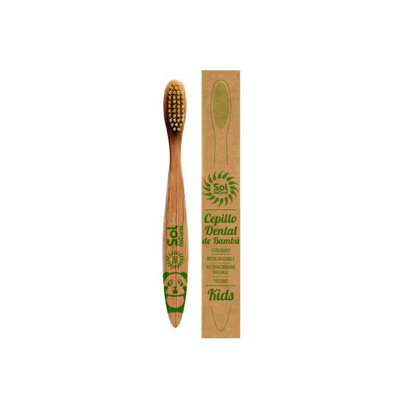 Cepillo de Bambu Infantil Sol Natural