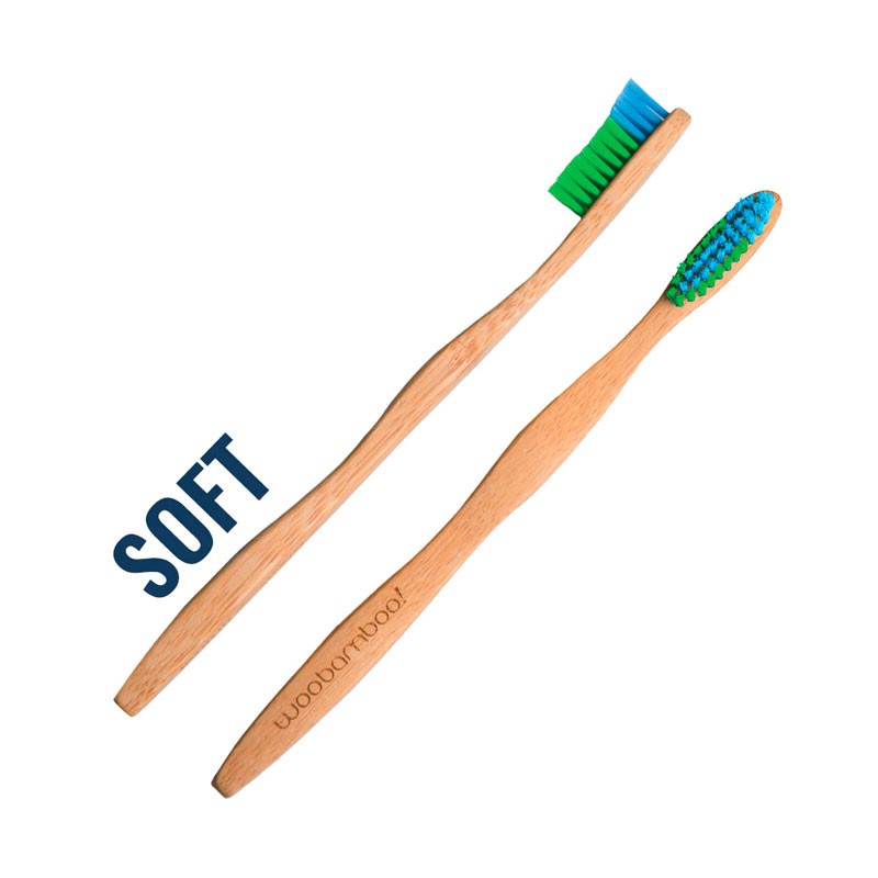 Cepillo de Dientes Bambu Adulto (Suave) Zero Waste Woobamboo