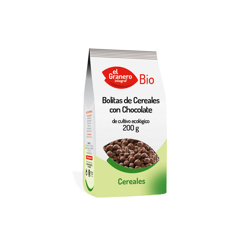 CHOCO BUBBLES DE ARROZ BIO, 200 GR - EL GRANERO INTERGRAL - masquedietasonline.com 
