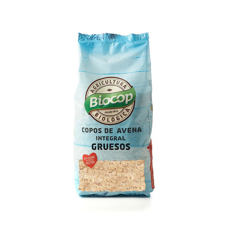 Copos de avena integral gruesos bio 500 g Biocop