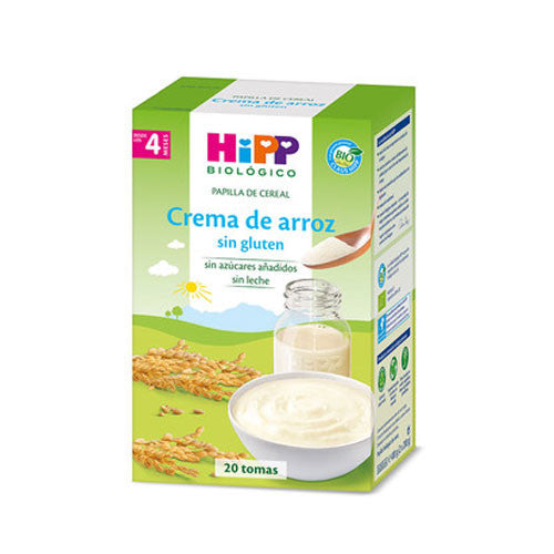 Papilla crema de arroz sin gluten bio 400g Hipp